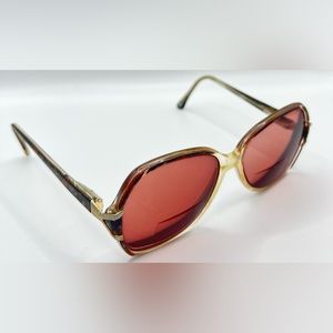 Vintage Kenmark Sabrina Brown Oval Sunglasses Frames Only